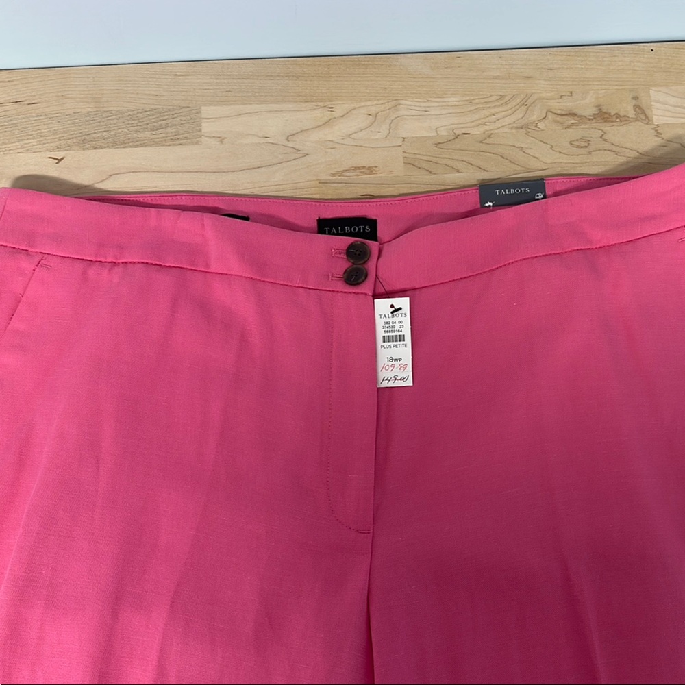 Talbots Pink Wide Leg Pants 18WP